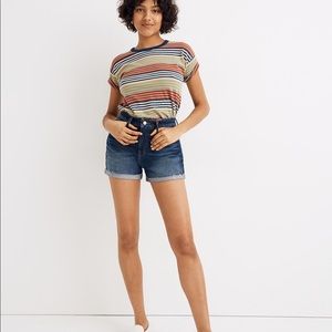 Madewell High rise denim shorts